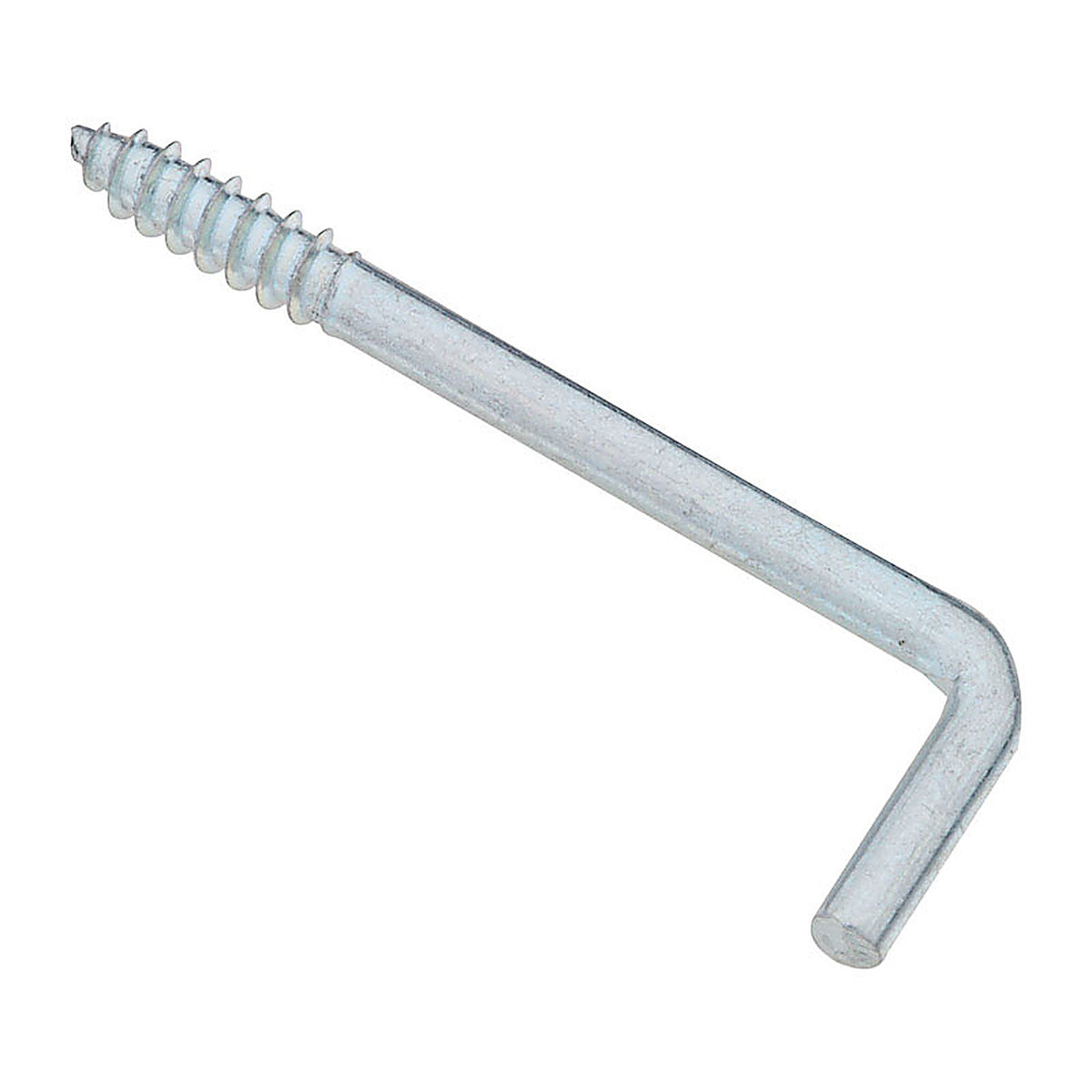 National Hardware N120-378 Zinc-Plated Silver Steel 2-1/4 in. L Square Bend Hook 5 lb. 5/Pack
