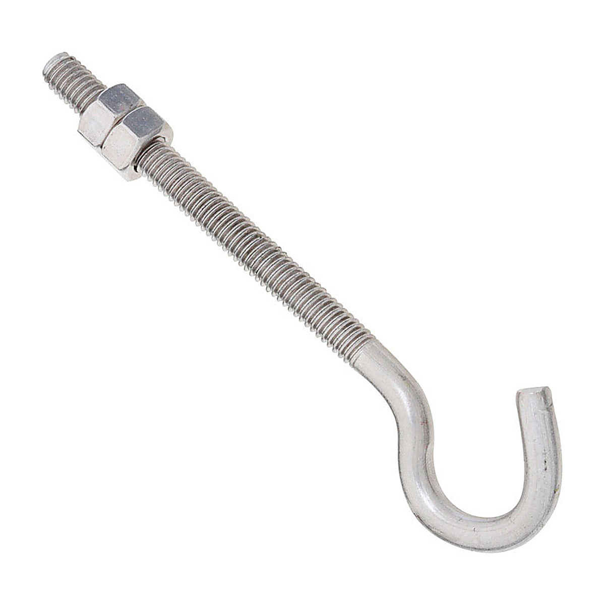 National Hardware N221-713 Zinc-Plated Silver Steel 5 in. L Hook Bolt 1 pk
