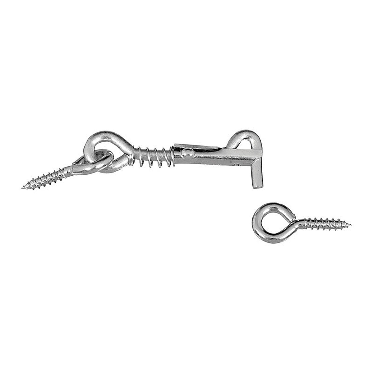 National Hardware N170-738 Zinc-Plated Silver Steel 2 in. L Safety Hook and Eye 1/Pack