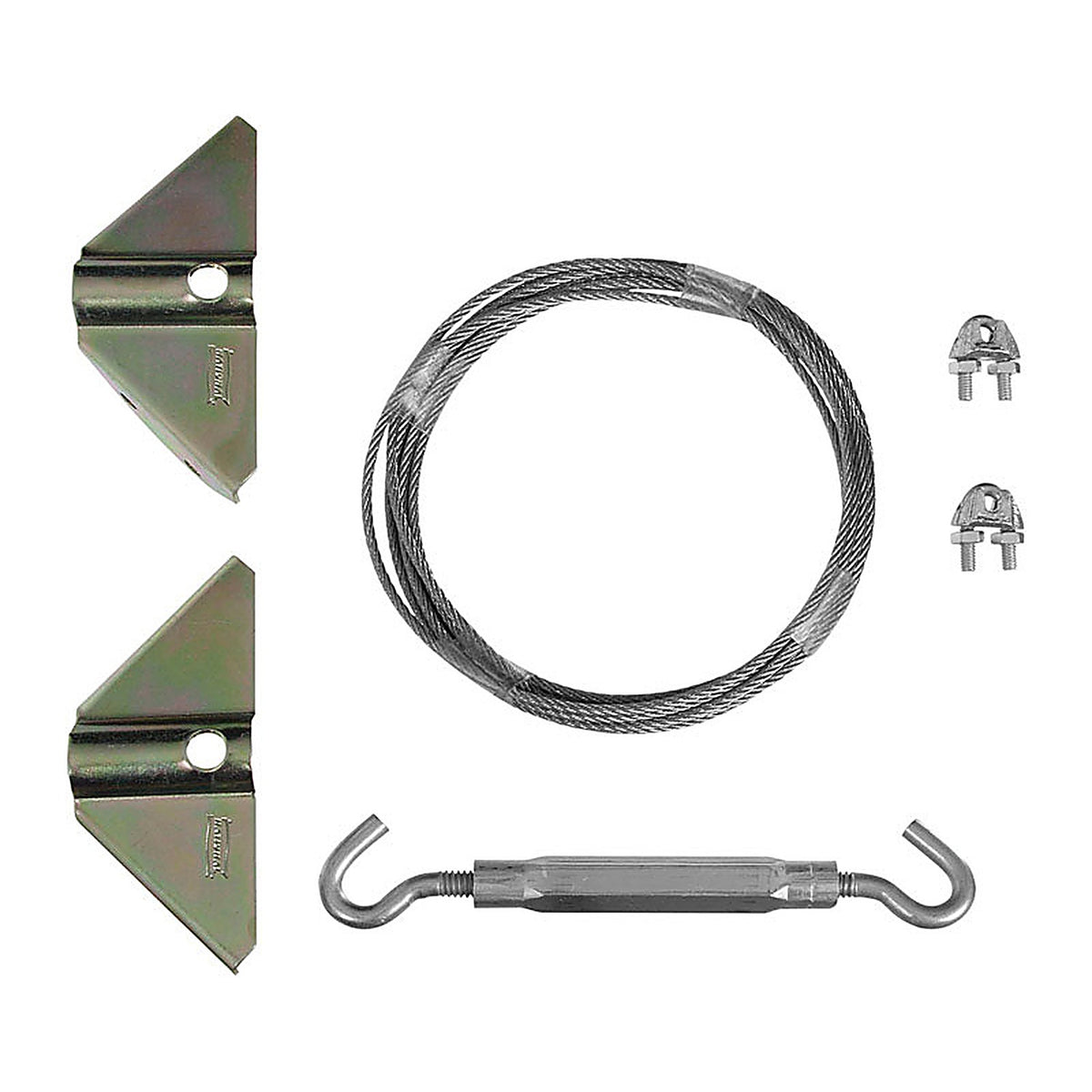 National Hardware N192-211 6 in. L Zinc-Plated Silver Steel Anti-Sag Gate Kit 1/Pack