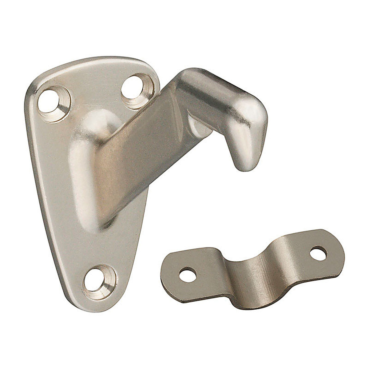 National Hardware N325-548 Silver Zinc Die Cast w/Steel Strap Handrail Bracket 3.31 in. L 250 lb.