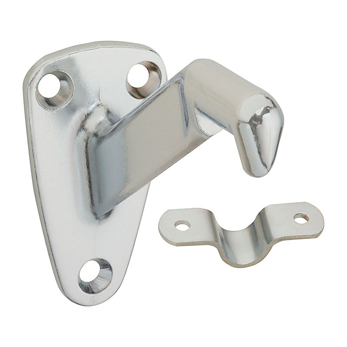 National Hardware N274-258 Silver Zinc Die Cast w/Steel Strap Handrail Bracket 3.31 in. L 250 lb.
