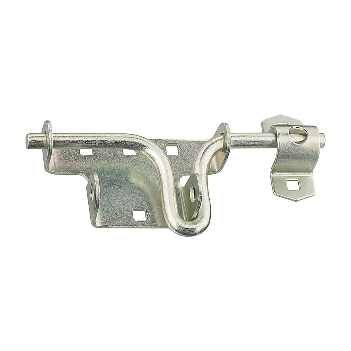 National Hardware N165-555 6.19 in. H Zinc-Plated Silver Steel Sliding Bolt Door/Gate Latch