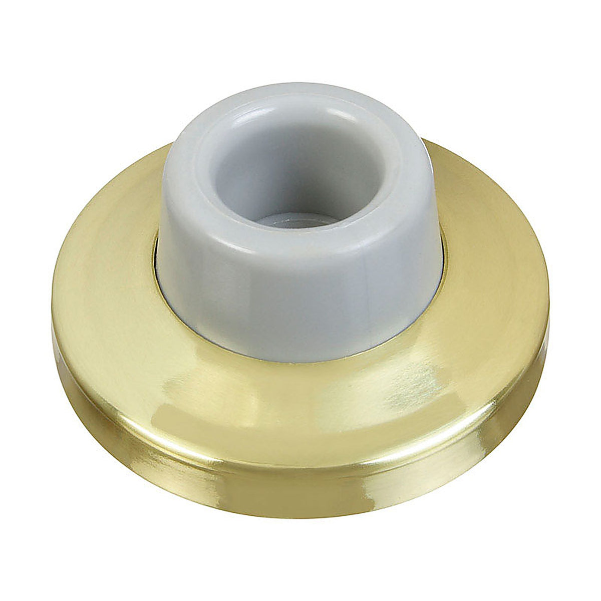 National Hardware N198-069 1 in. H Solid Brass Bright Gold Wall Door Stop Mounts to wall