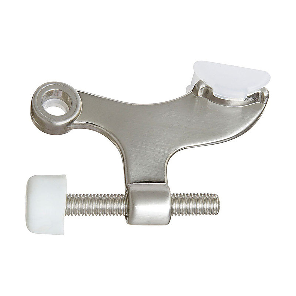 National Hardware N325-589 Zinc w/Plastic Tip Satin Nickel Silver Hinge Pin Door Stop Mounts to door