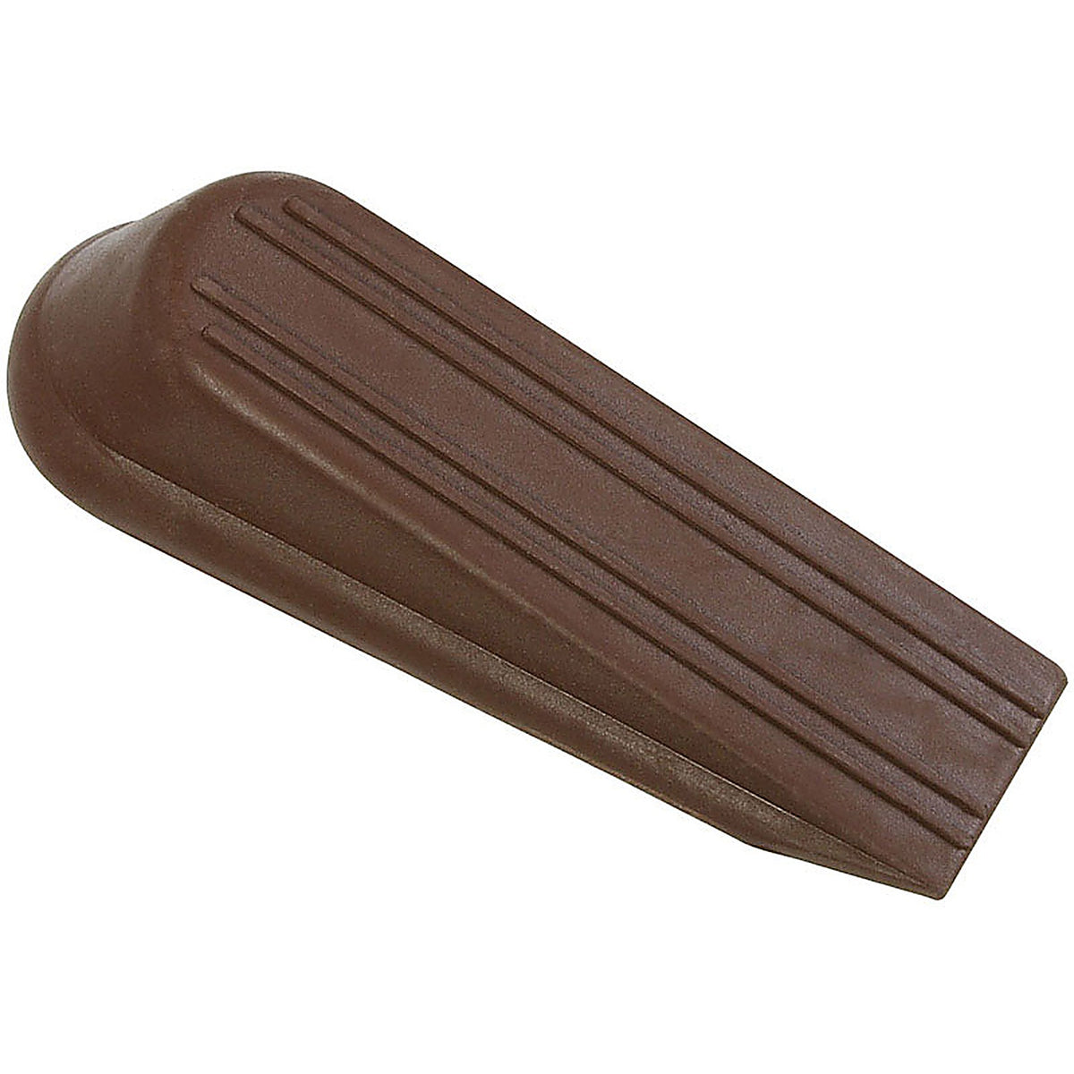 National Hardware N225-987 1.25 in. H x 1.25 in. W x 4 in. L Rubber Brown Wedge Door Stop Mounts to floor