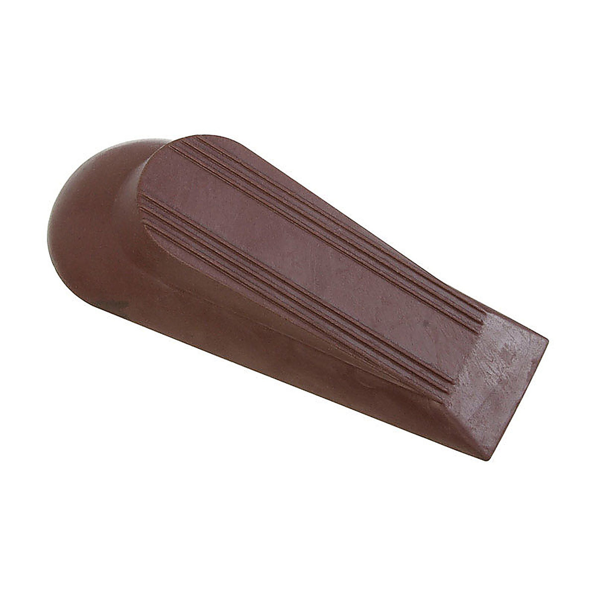 National Hardware N213-603 1.5 in. H x 2 in. W x 5 in. L Rubber Brown Wedge Door Stop Mounts to floor