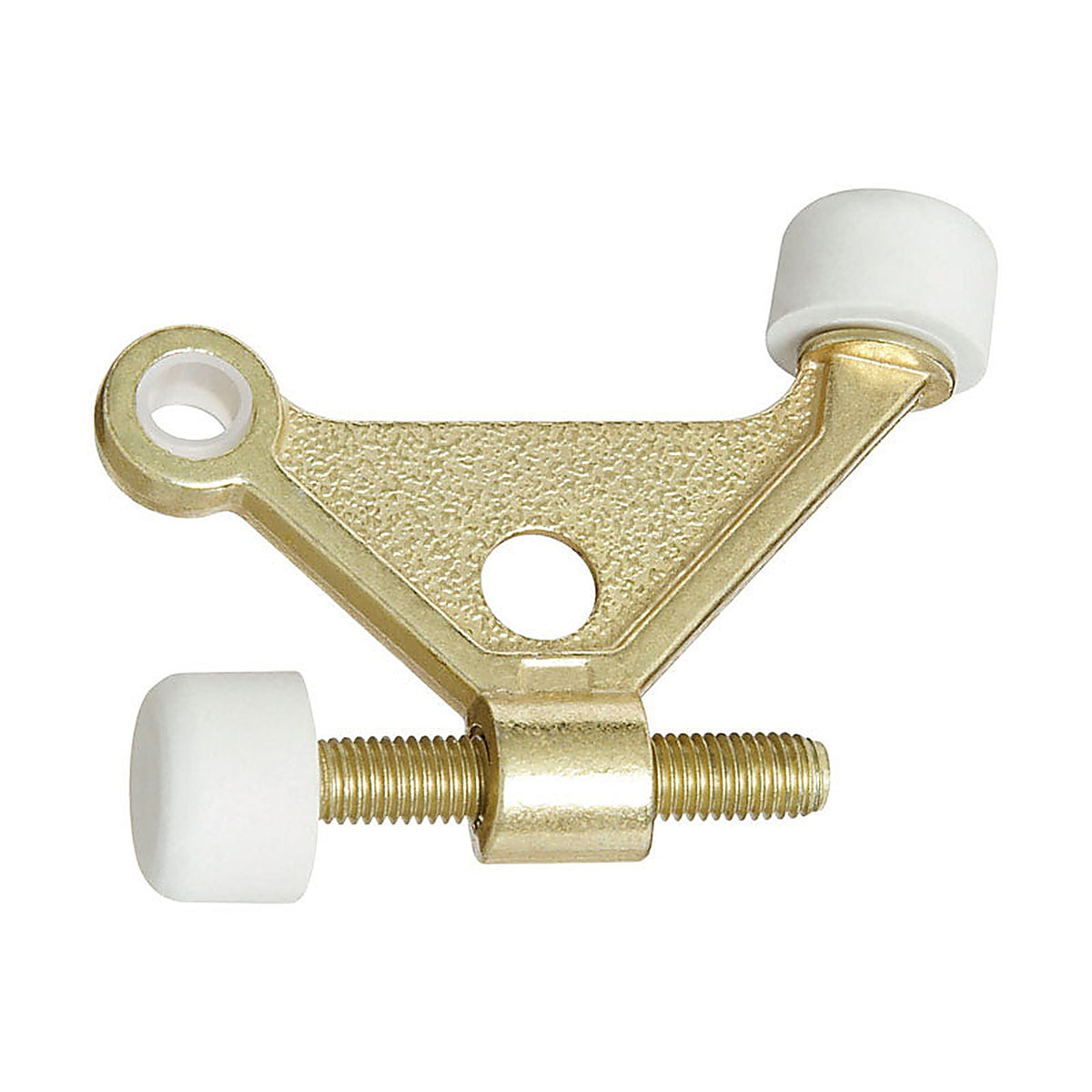 National Hardware N154-526 Zinc w/Rubber Tip Brass Gold Hinge Pin Door Stop Mounts to door