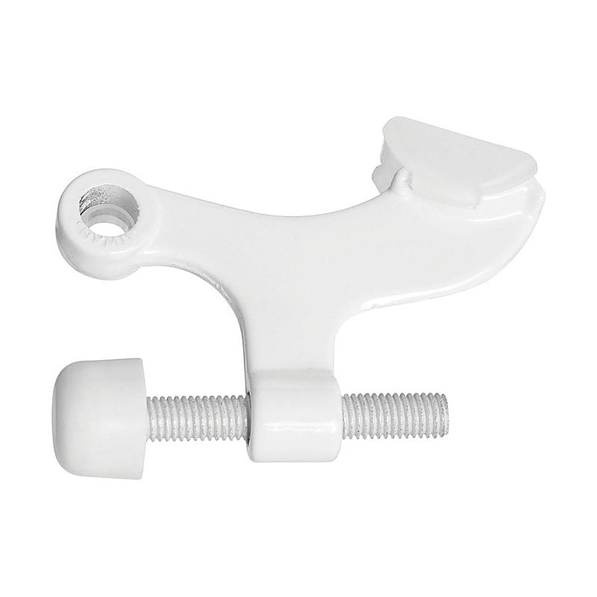 National Hardware N279-711 Zinc White Hinge Pin Door Stop Mounts to door