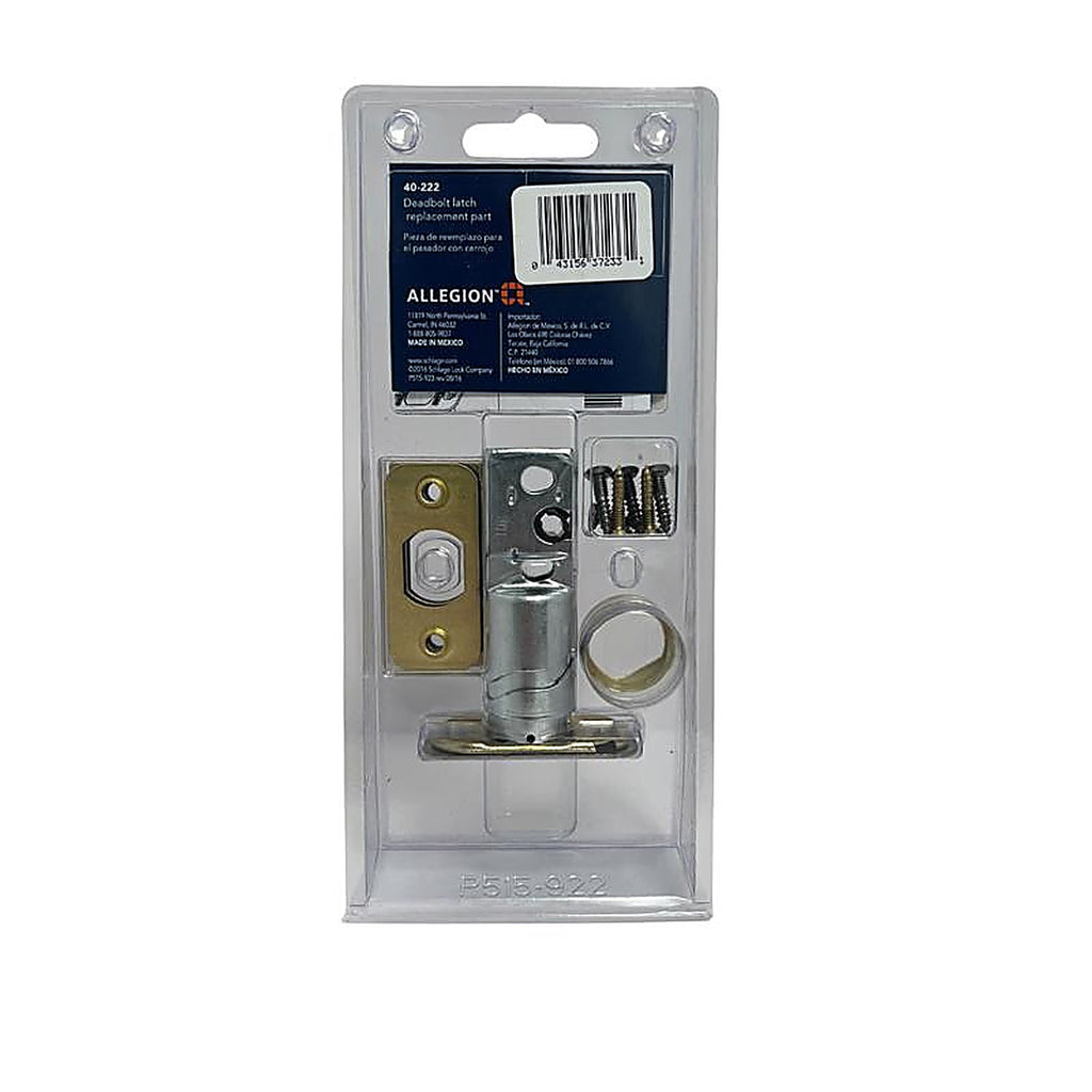 Schlage 40-222 Assorted Steel Deadbolt Latch Replacement 1 pk