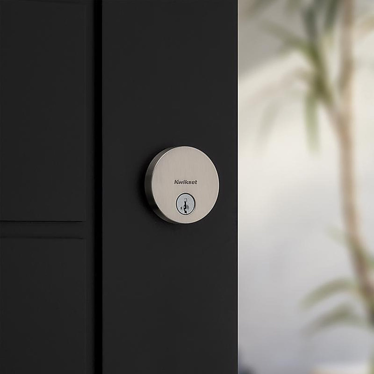 Kwikset - 92580-016 - Smartkey Satin Nickel Zinc Single Cylinder Deadbolt