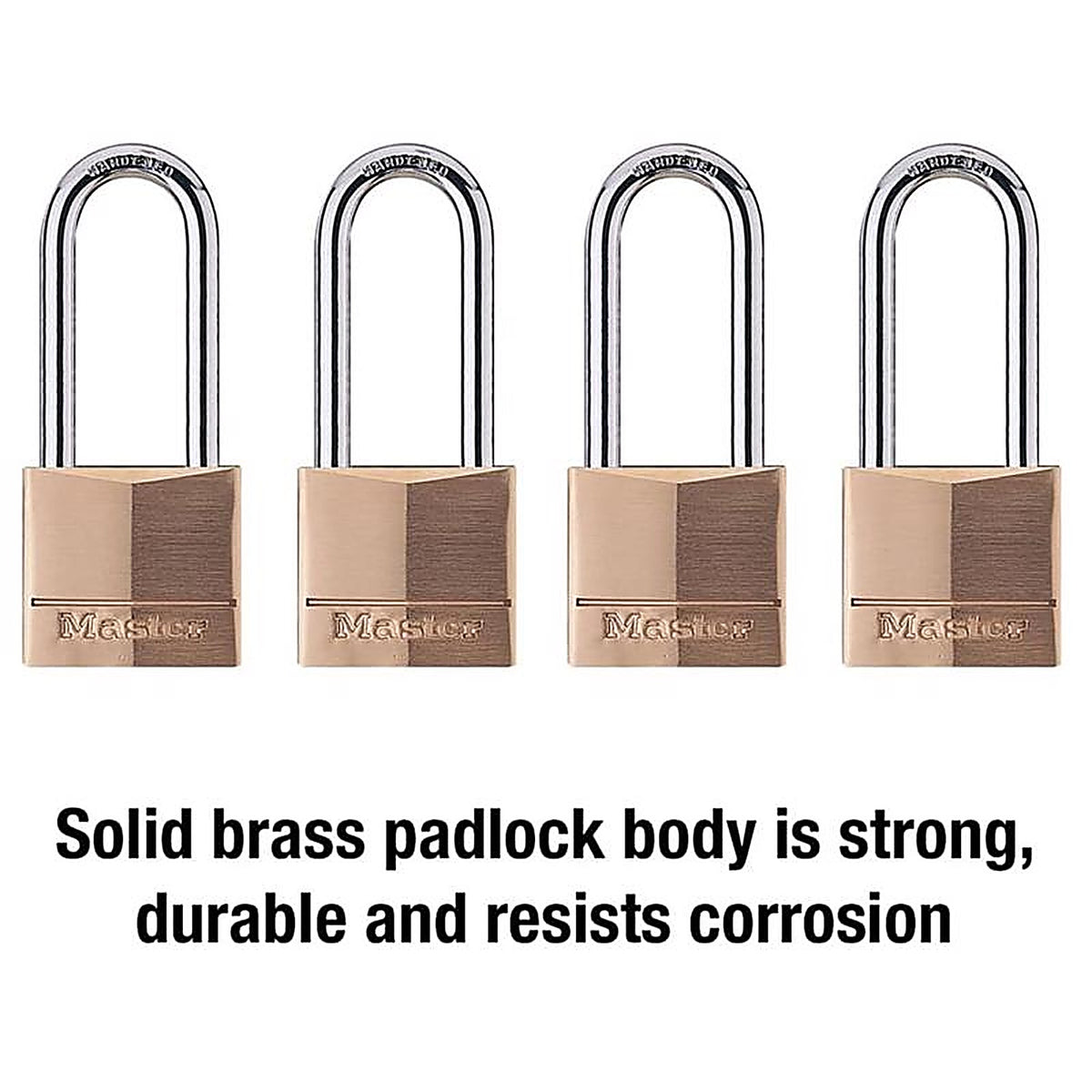 Master Lock - 140QLH - 1-9/16 In. W Steel 4-Pin Cylinder Exterior Padlock