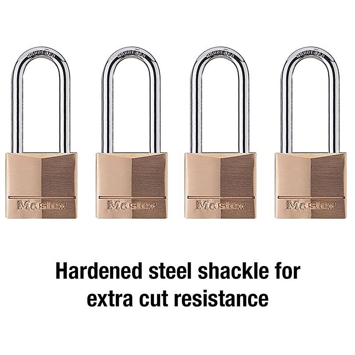 Master Lock - 140QLH - 1-9/16 In. W Steel 4-Pin Cylinder Exterior Padlock