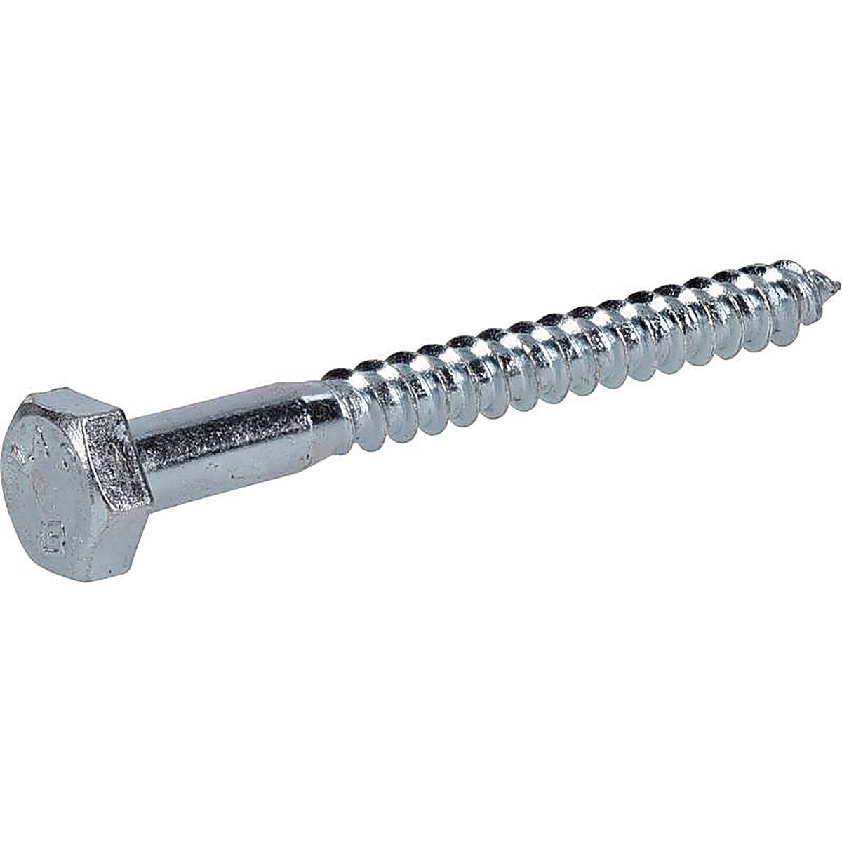 Hillman 230018 1/4 in. x 2-1/2 in. L Hex Zinc-Plated Steel Lag Screw 100/Pack