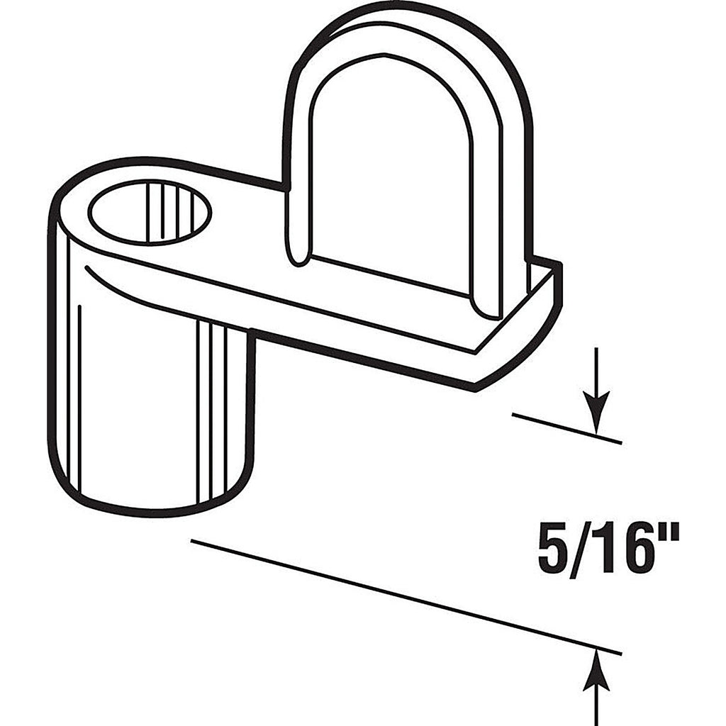Prime-Line - L 5763 - Mill Die Cast Screen Clip For 5/16 inch 4 pk