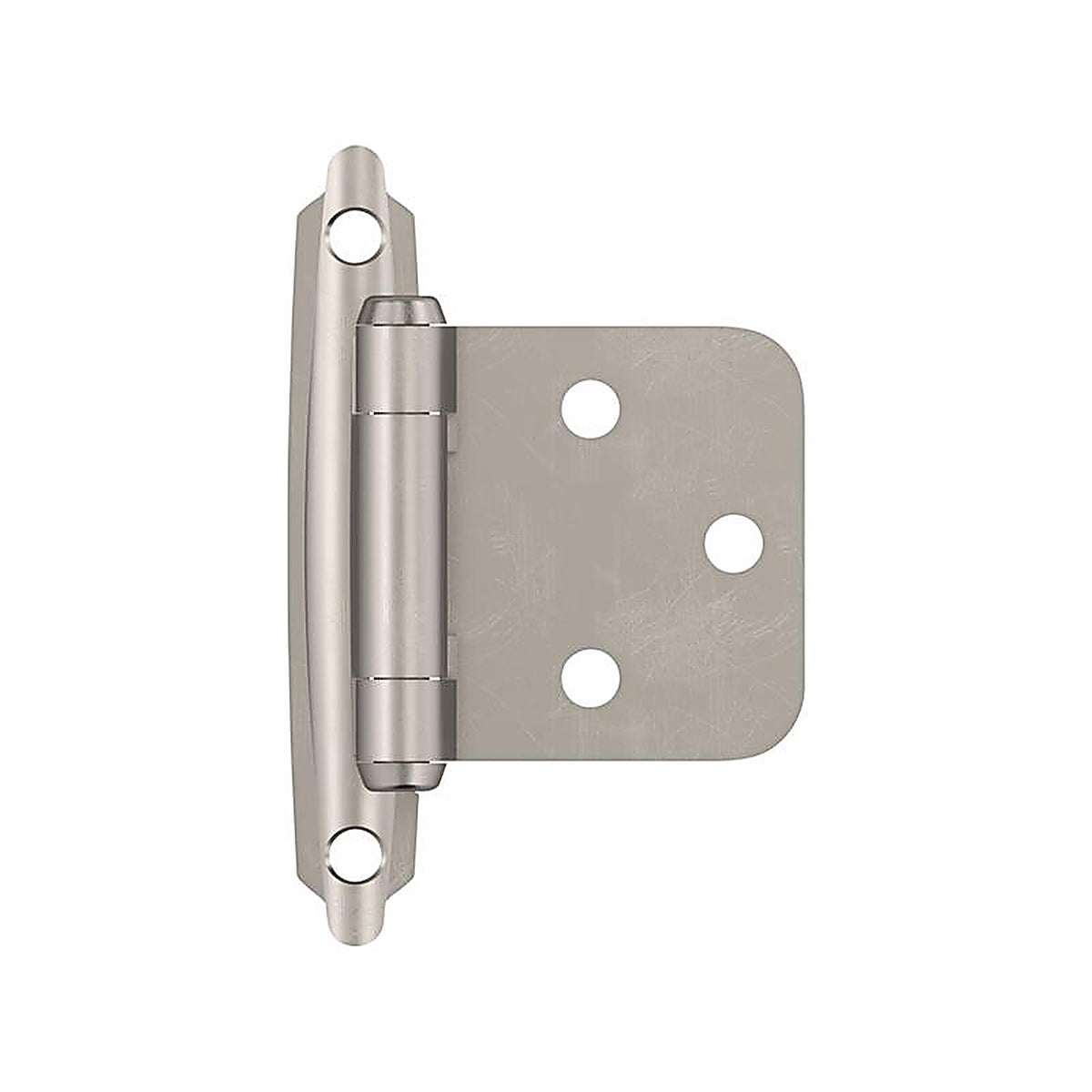Amerock - BPR3429G10 - 1-3/4 In. W X 2-3/4 In. L Satin Nickel Silver Steel Self-Closing Hinge 2 Pack
