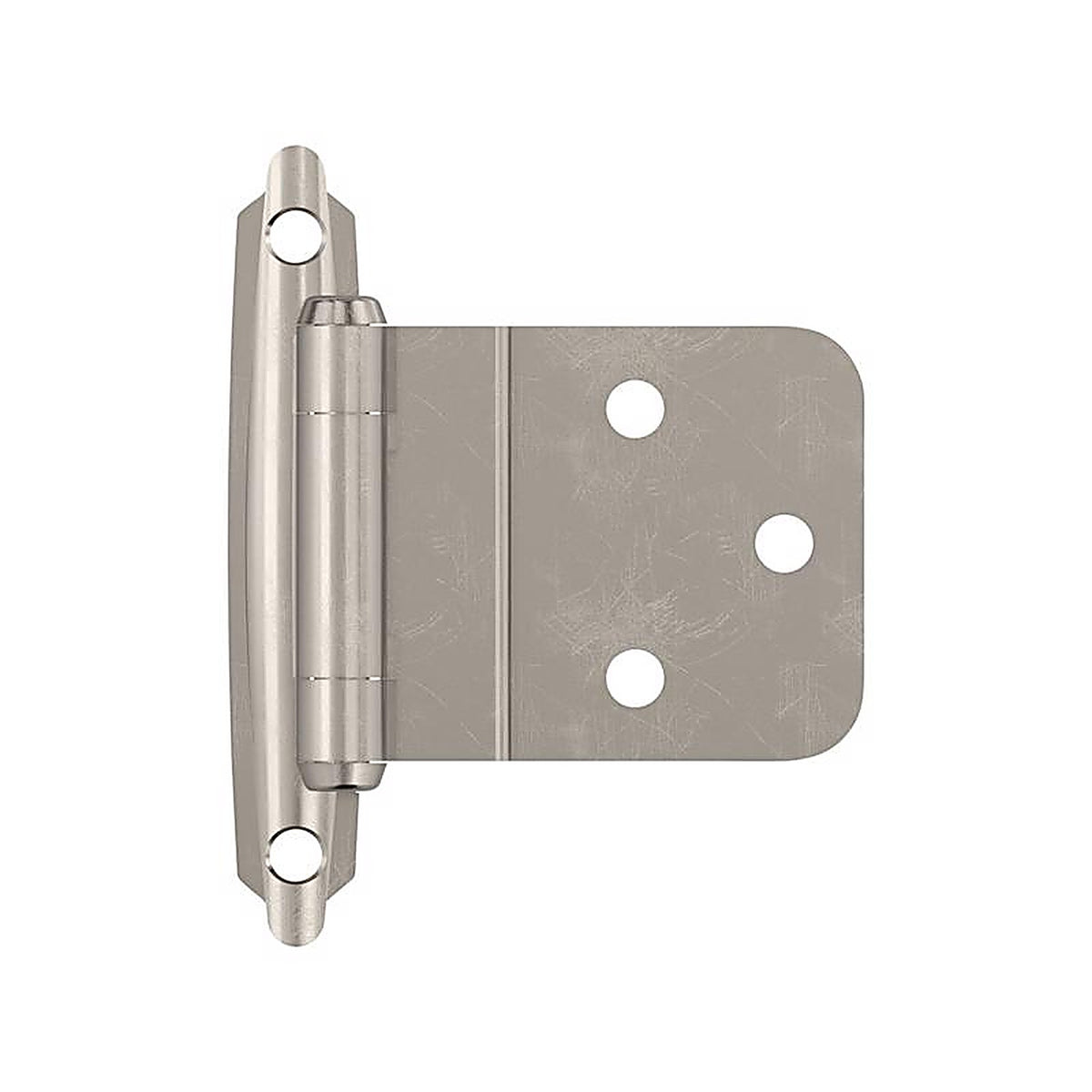 Amerock - BPR3428G9 - 2-15/79 In. W X 2-3/4 In. L Sterling Nickel Silver Steel Self-Closing Hinge 2 Pack
