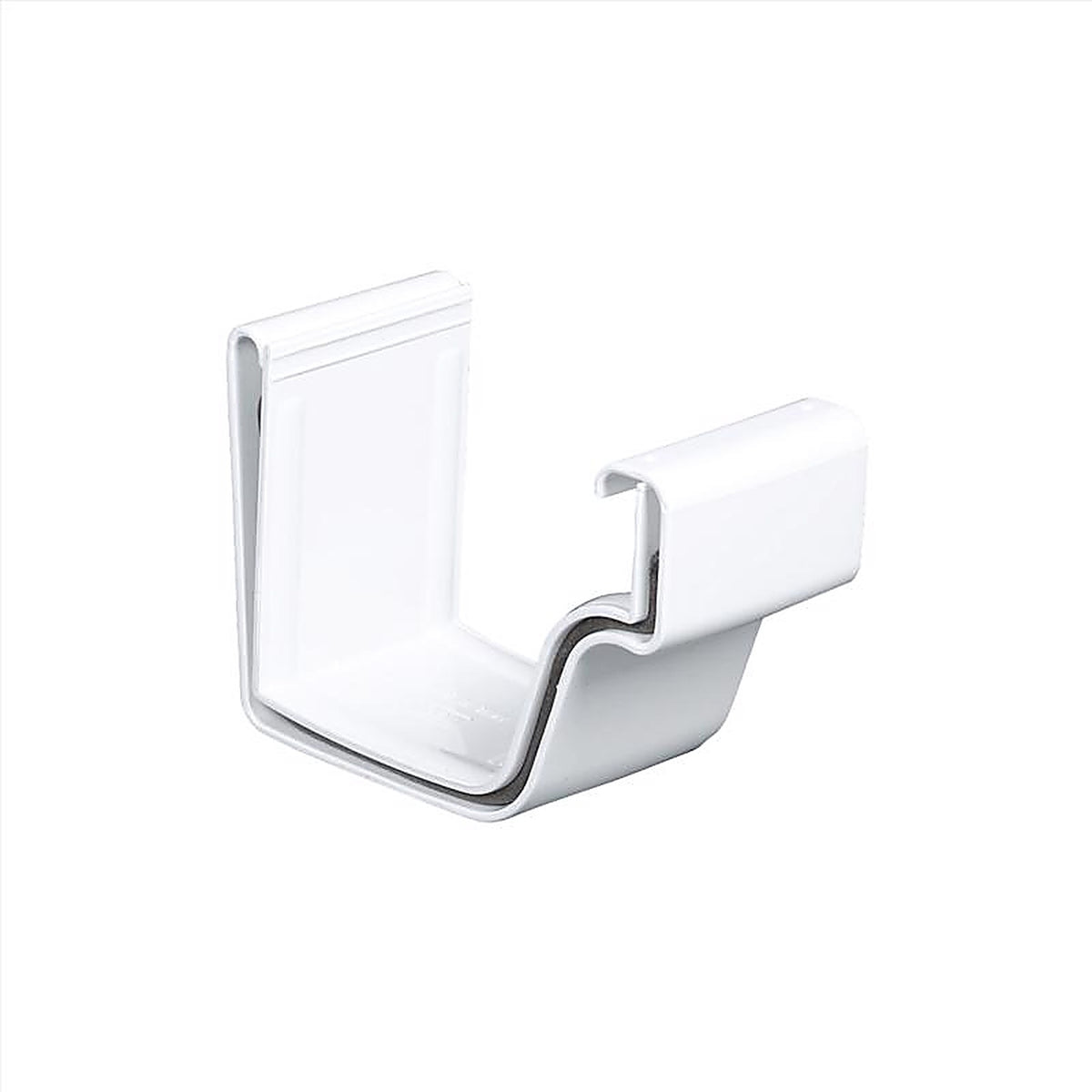 Amerimax M0608 3.5 in. H x 2.5 in. W x 5 in. L White Vinyl Traditional Gutter Connector