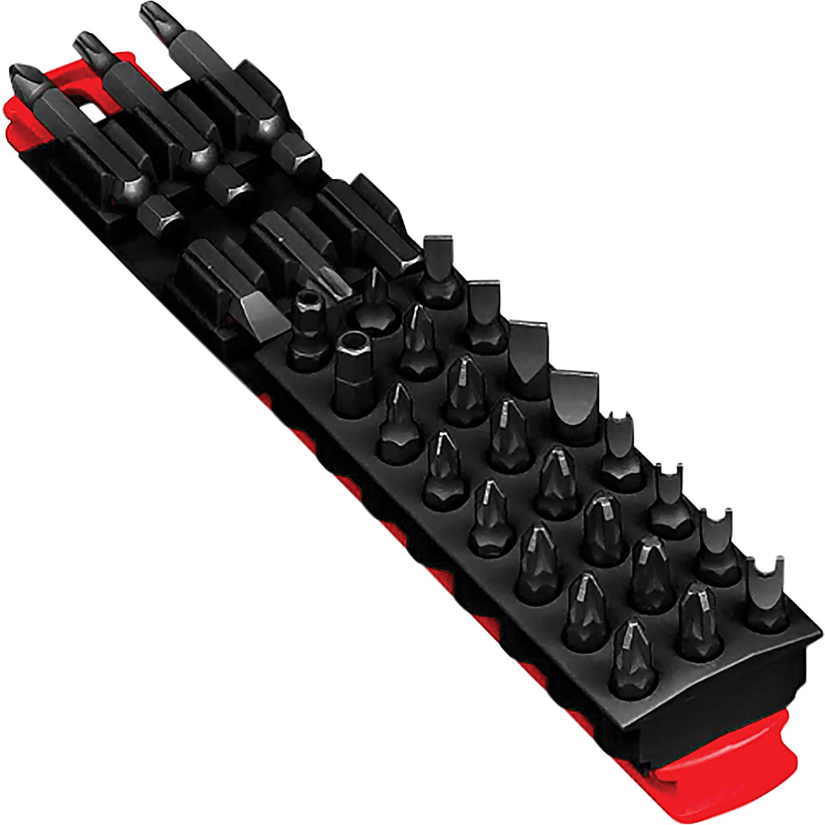 Ernst - 5750 - 8 Inch 30 Tool Magnetic Bit Buddy - Red/Black