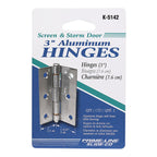 Prime-Line K5142 3 in. L Natural Door Hinge 2/Pack