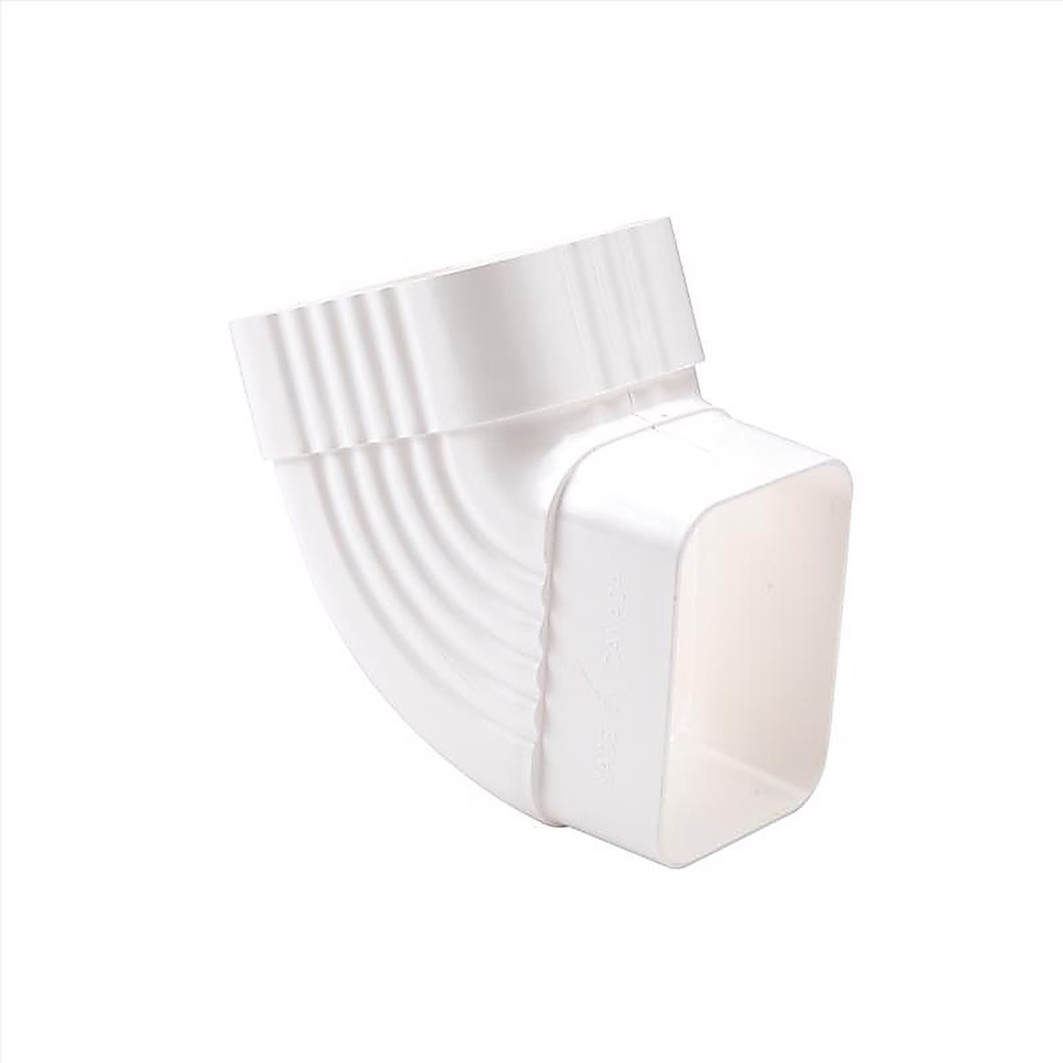 Amerimax - M0728HP - 4 In. H X 3 In. W X 5.5 In. L White Vinyl B Gutter Elbow