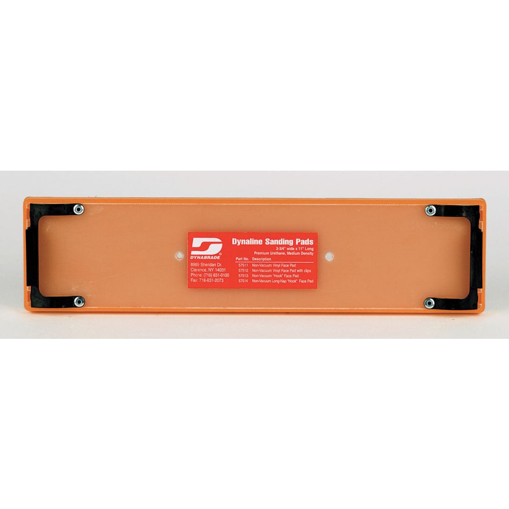 DYNABRADE 57512 2-3/4in. W x 11in. L Non-Vacuum File Board Disc Pad w/Clips, Vinyl-Face
