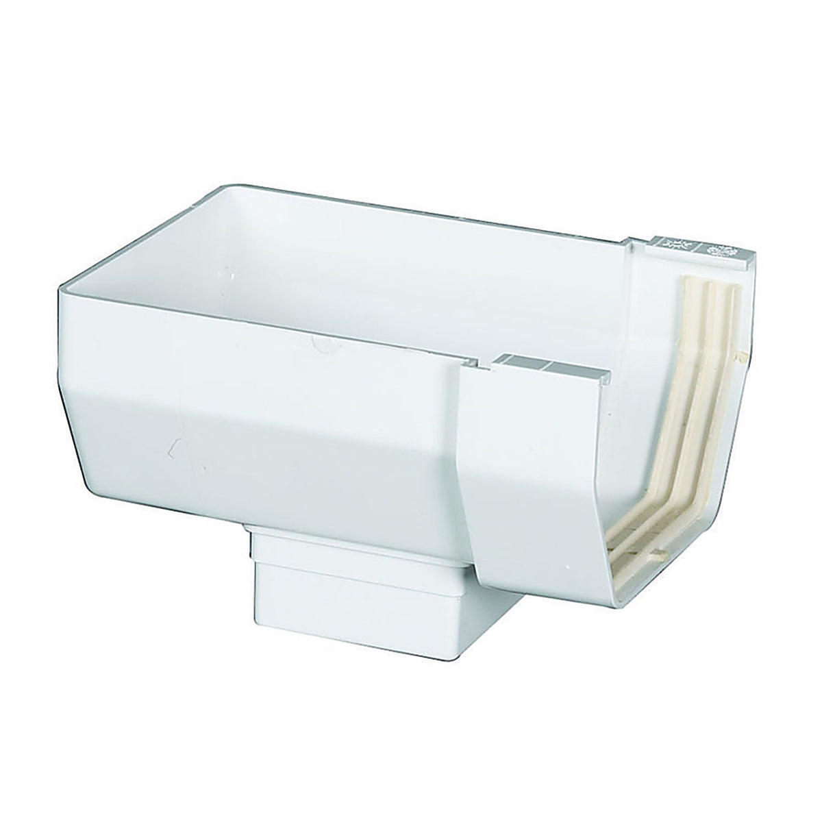 Amerimax T0509 5 in. W X 9 in. L White Vinyl K Gutter Outlet