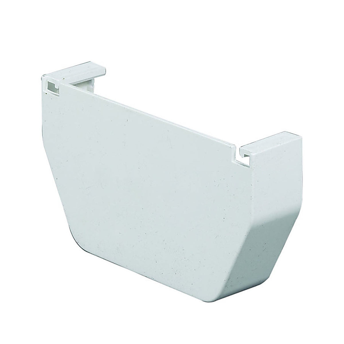Amerimax T0511 5 in. H x 4.5 in. W x 5 in. L White Vinyl Contemporary Gutter End Cap