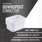 Amerimax - M0723HP - 2.38 In. H X 3.25 In. W X 4.25 In. L White Vinyl K Downspout Connector