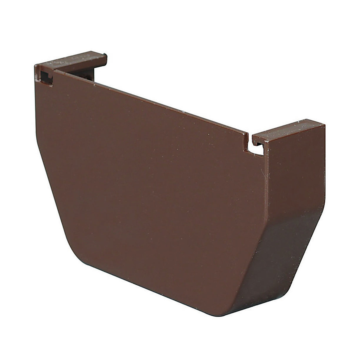 Amerimax T1511 5.8 in. H x 4.5 in. W x 5 in. L Brown Vinyl Contemporary Gutter End Cap