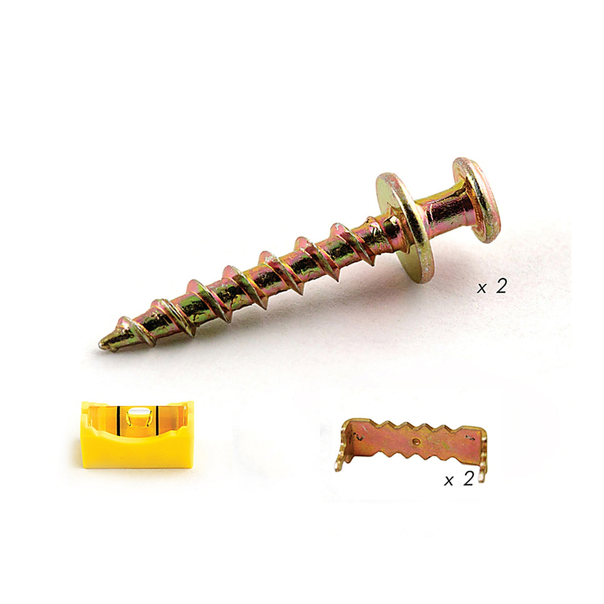 Hangman 60SK2L Gold Wall Hanging Kit 2/Pack 100 lb.