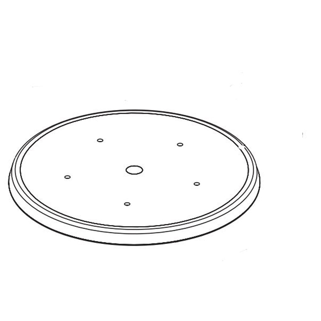 DYNABRADE 57762 6in. Dia. Non-Vacuum Gear-Driven Disc Pad, Vinyl-Face