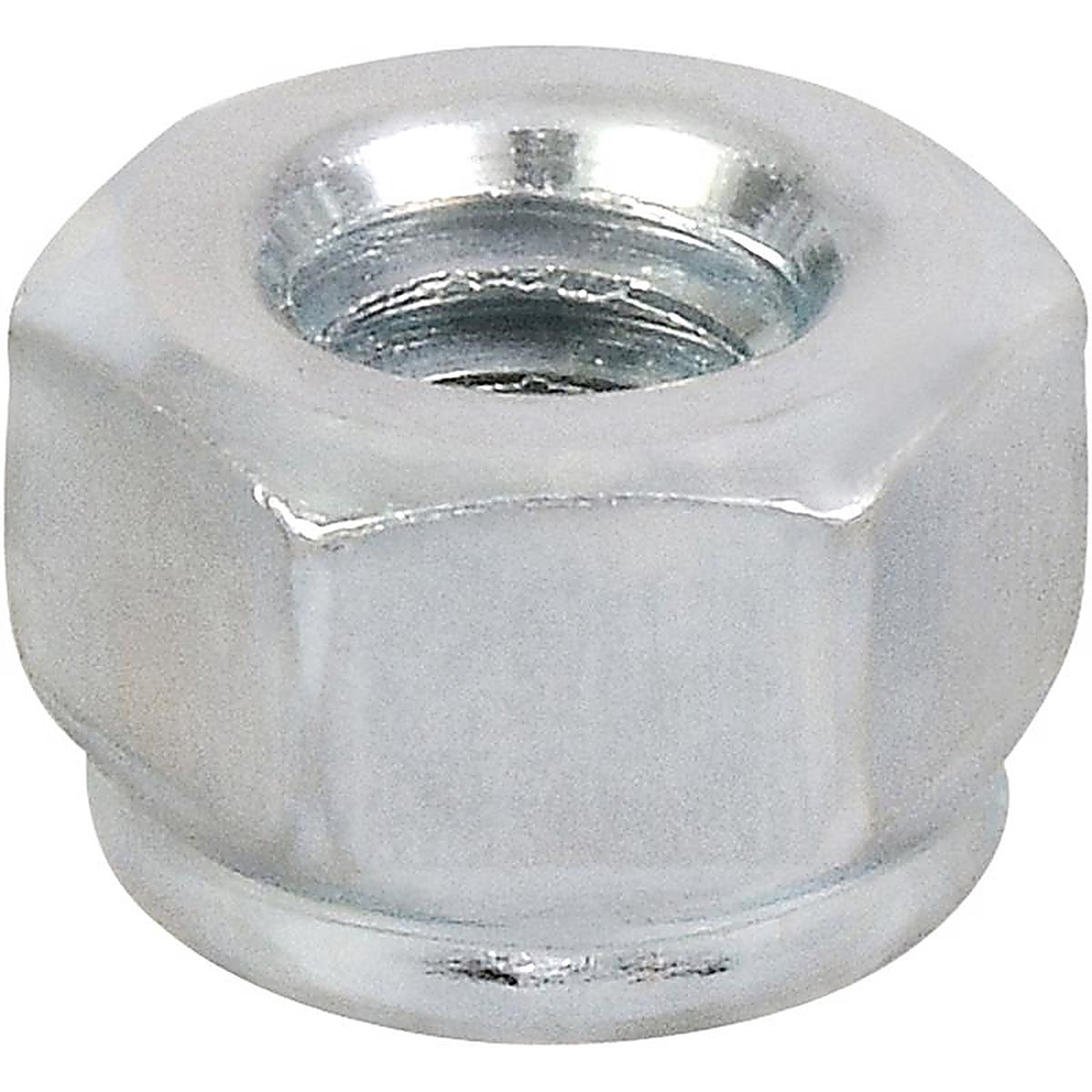 Hillman 180147 1/4 in. Zinc-Plated Steel SAE Nylon Lock Nut 100/Pack
