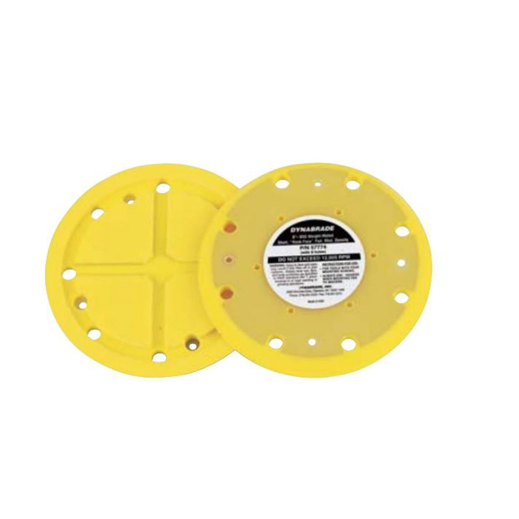 DYNABRADE 57765 6in. Dia. Vacuum Gear-Driven Disc Pad, Hook-Face, Short Nap