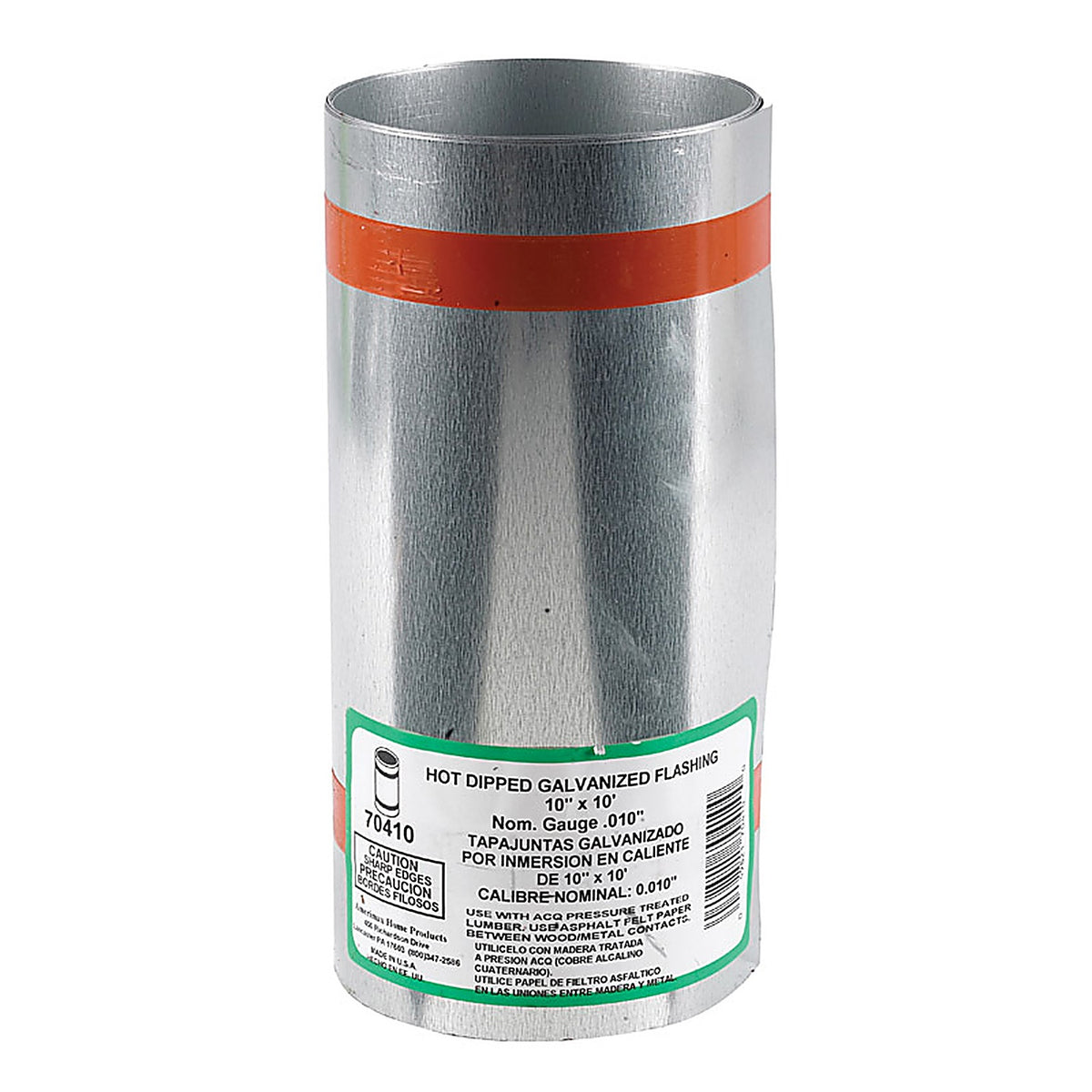 Amerimax 70410 10 in. W x 10 ft. L Galvanized Steel Valley Flashing Silver