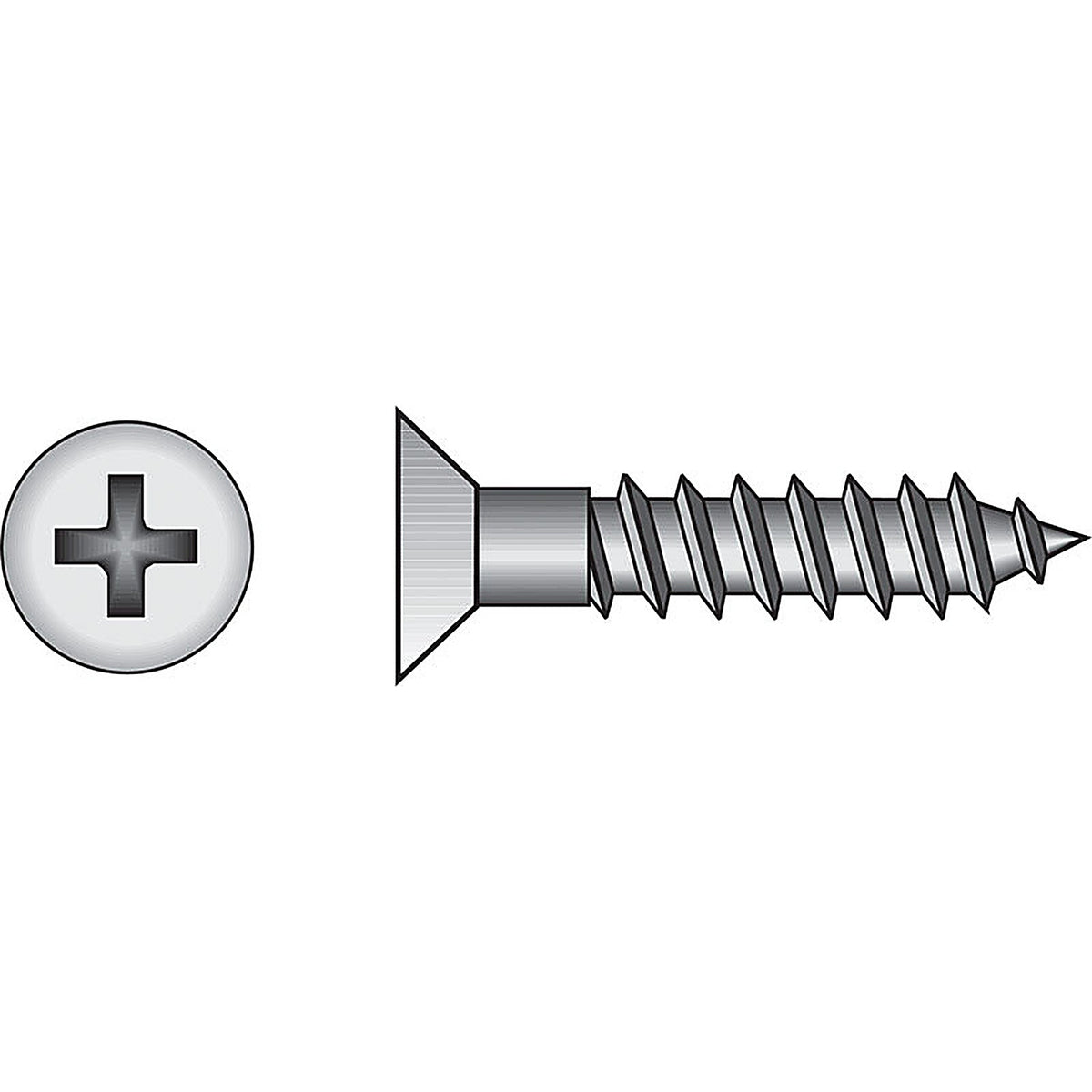 Hillman 40168 No. 12 x 3 in. L Phillips Zinc-Plated Wood Screws 100/Pack