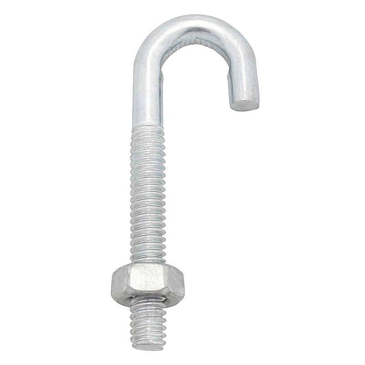 Hampton 02-3459-867 Small Zinc-Plated Silver Zinc 1 in. L J-Bolt 375 lb. 1/Pack