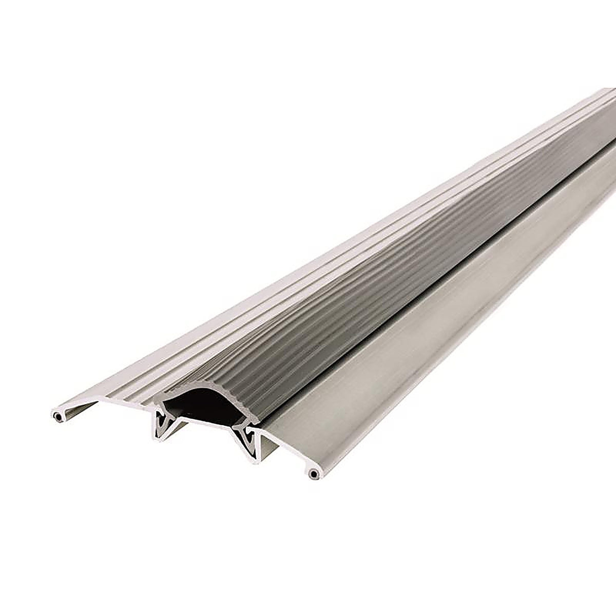 M-D 8102 0.75 H x 3.75 in. W x 36 in. L Mill Aluminum Deluxe Low Threshold Silver