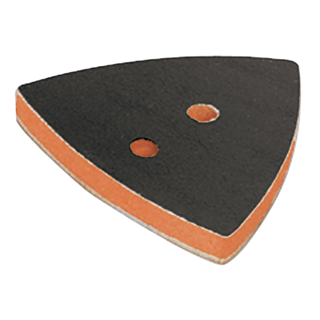DYNABRADE 57951 2-7/8in. W x 3-1/8in. L Non-Vacuum Dynafine Triangular Disc Pad, Hook-Face, Short Nap