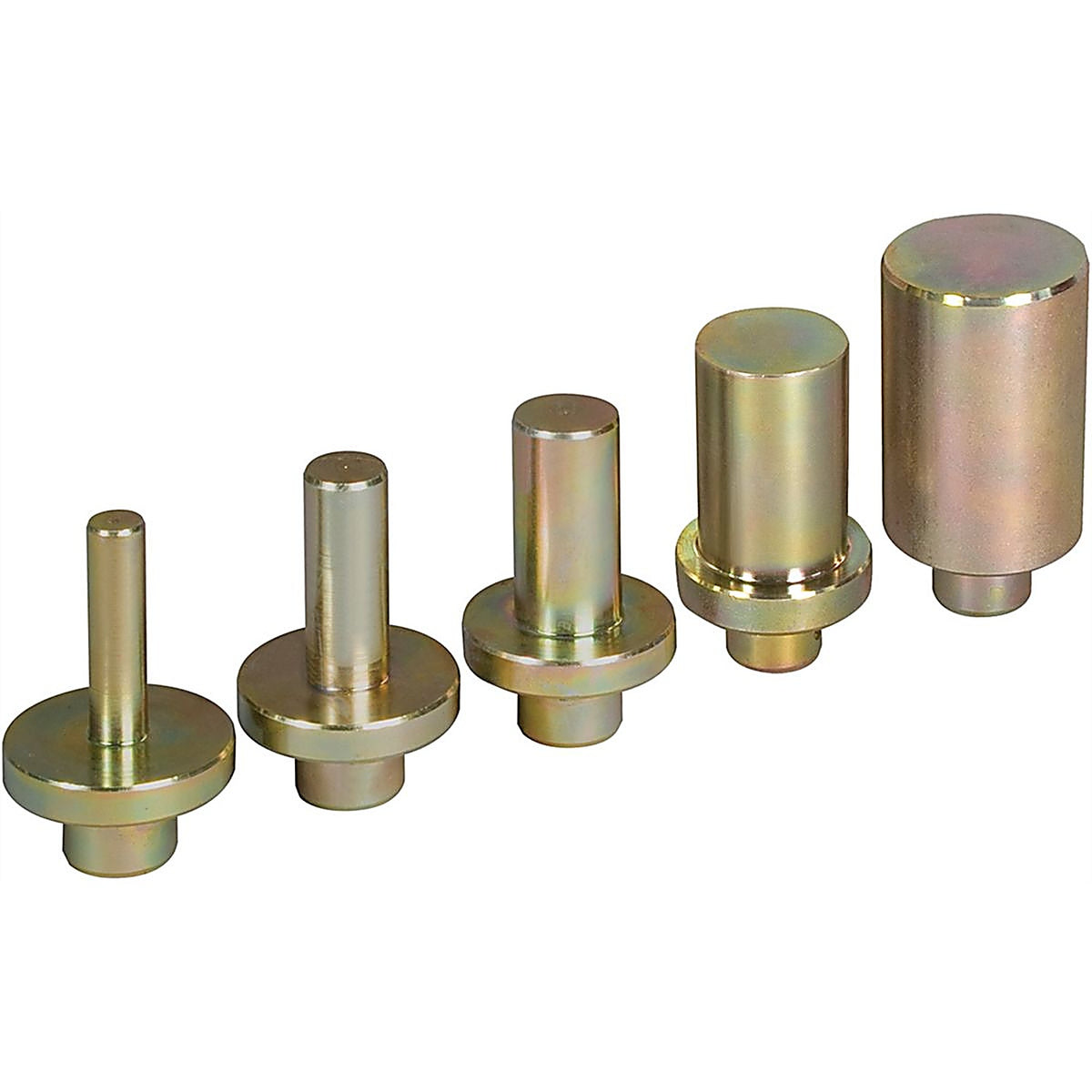Sunex Tools 57PPK5 5 Pc. 12-50 Ton Zinc Plated Press Punch Kit