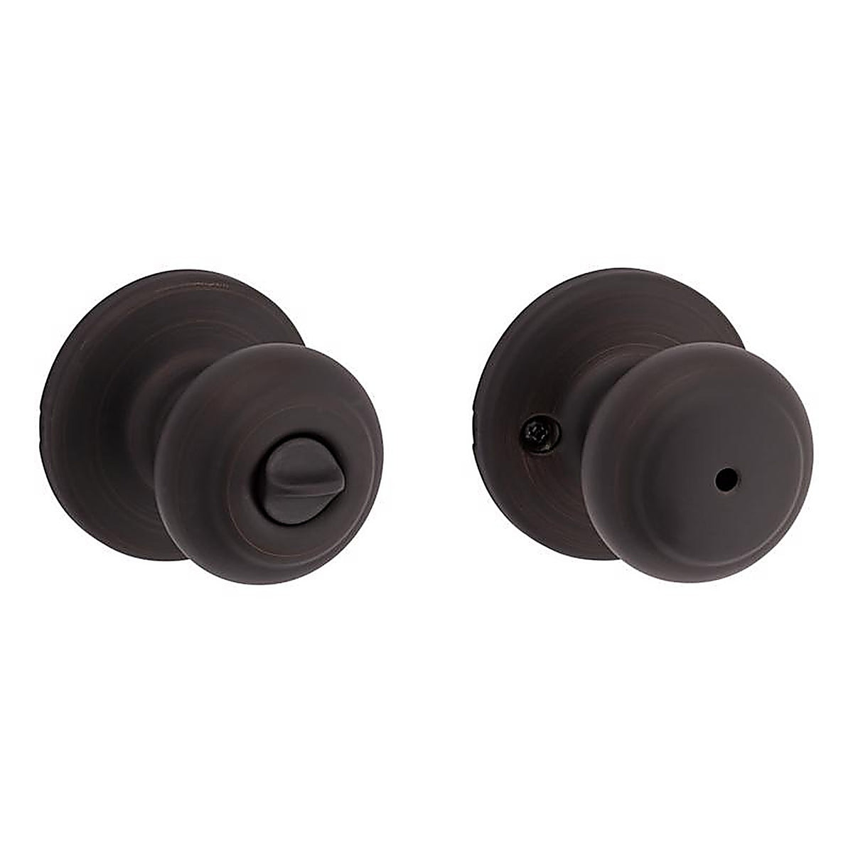 Kwikset 93001-868 Cove Venetian Bronze Metal Privacy Knob 3 Right or Left Handed