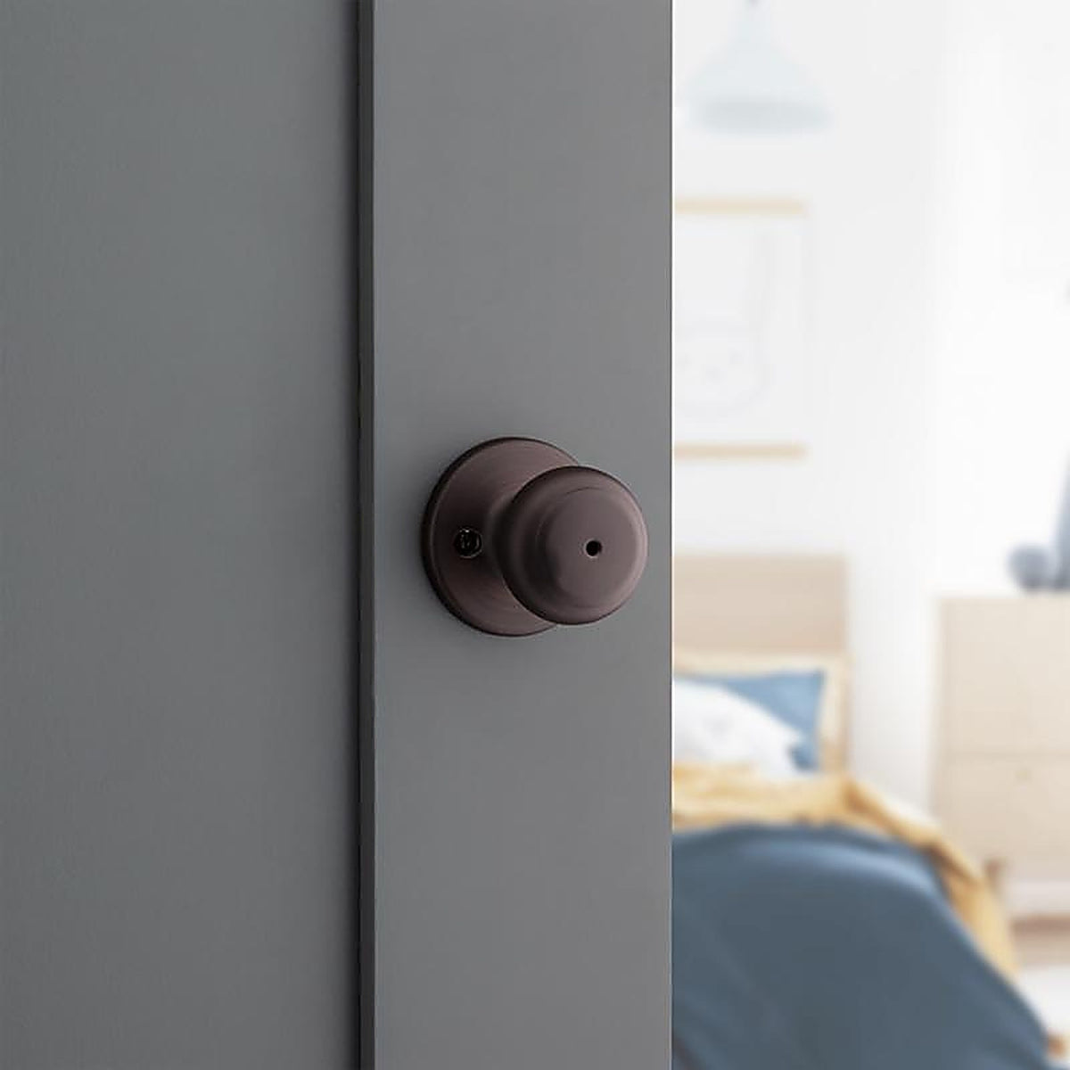 Kwikset 93001-868 Cove Venetian Bronze Metal Privacy Knob 3 Right or Left Handed