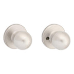 Kwikset 92001-518 Polo Satin Nickel Steel Passage Door Knob 3 Right or Left Handed