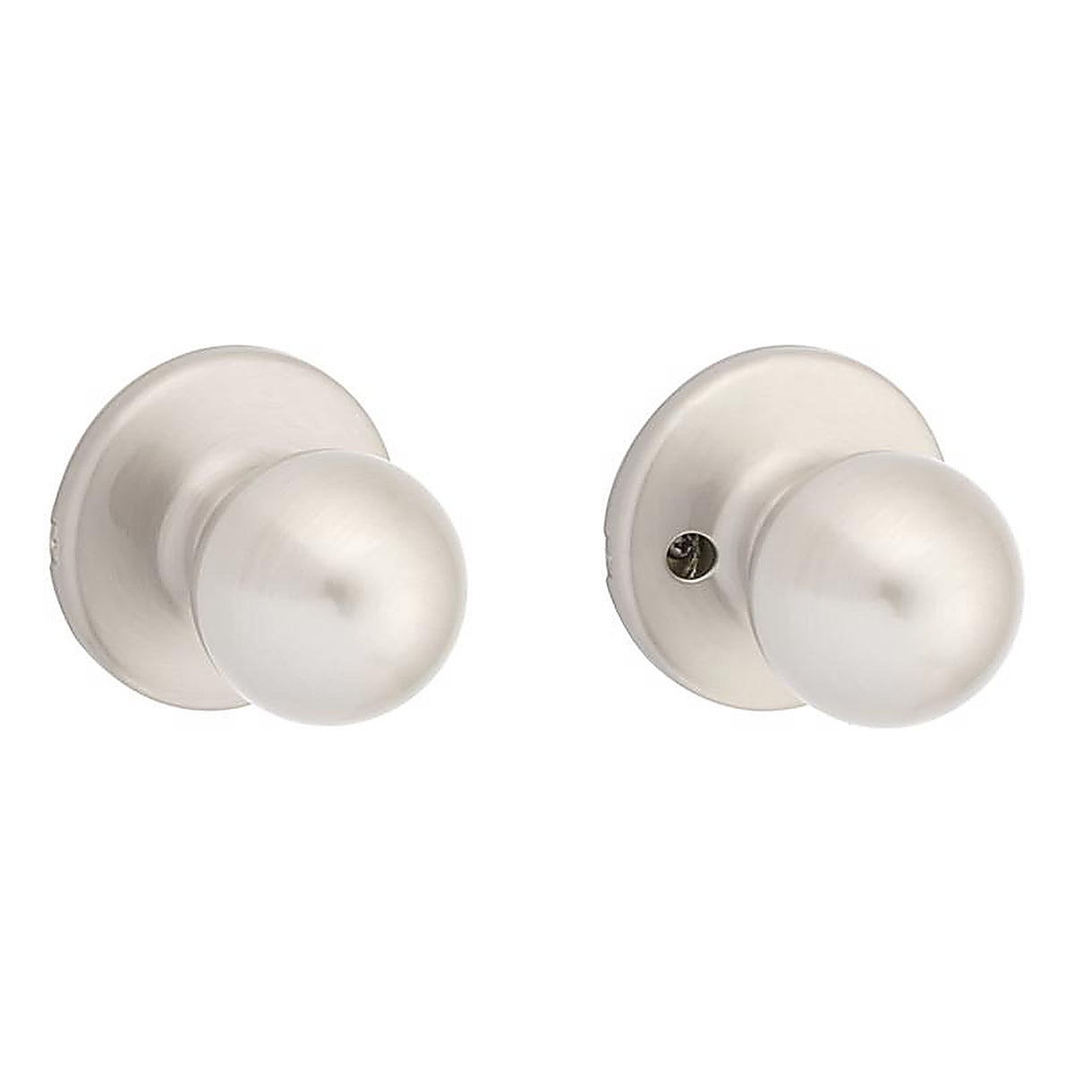 Kwikset 92001-518 Polo Satin Nickel Steel Passage Door Knob 3 Right or Left Handed