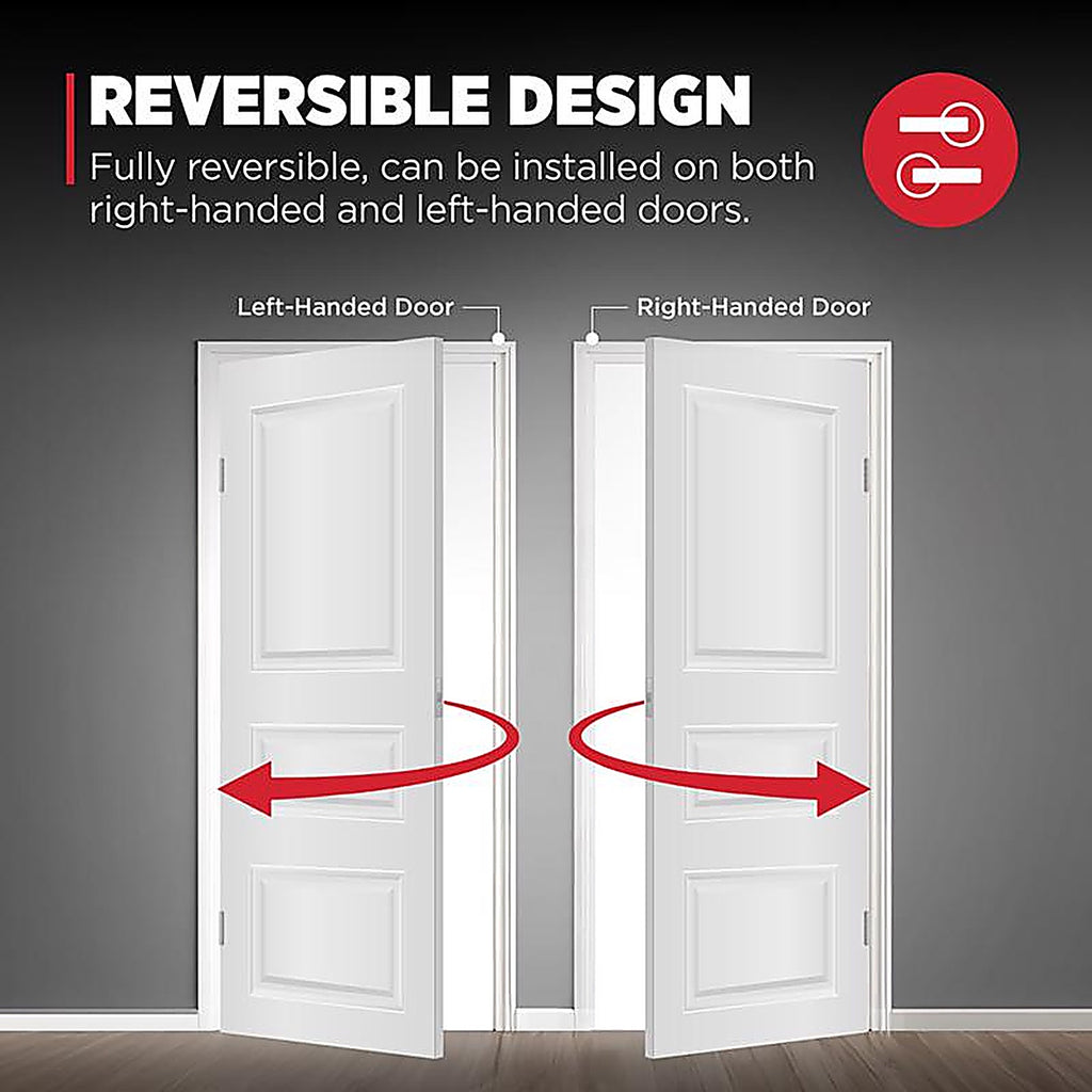 Kwikset 93001-882 Balboa Satin Nickel Steel Privacy Lever 3 Right or Left Handed