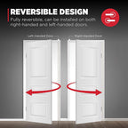 Kwikset 93001-882 Balboa Satin Nickel Steel Privacy Lever 3 Right or Left Handed