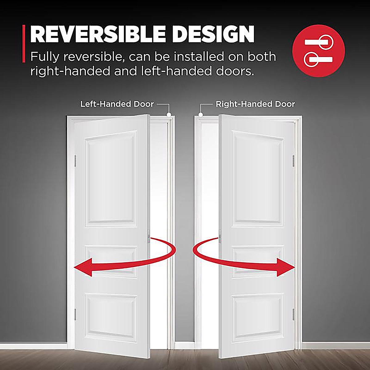 Kwikset 93001-882 Balboa Satin Nickel Steel Privacy Lever 3 Right or Left Handed