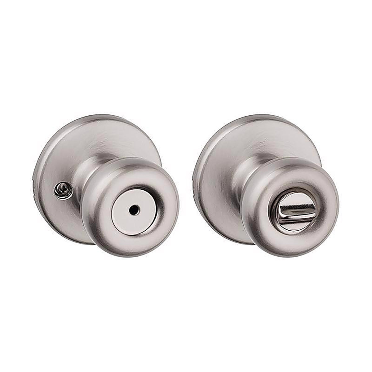 Kwikset 93001-865 Tylo Satin Nickel Steel Privacy Knob 3 Right or Left Handed