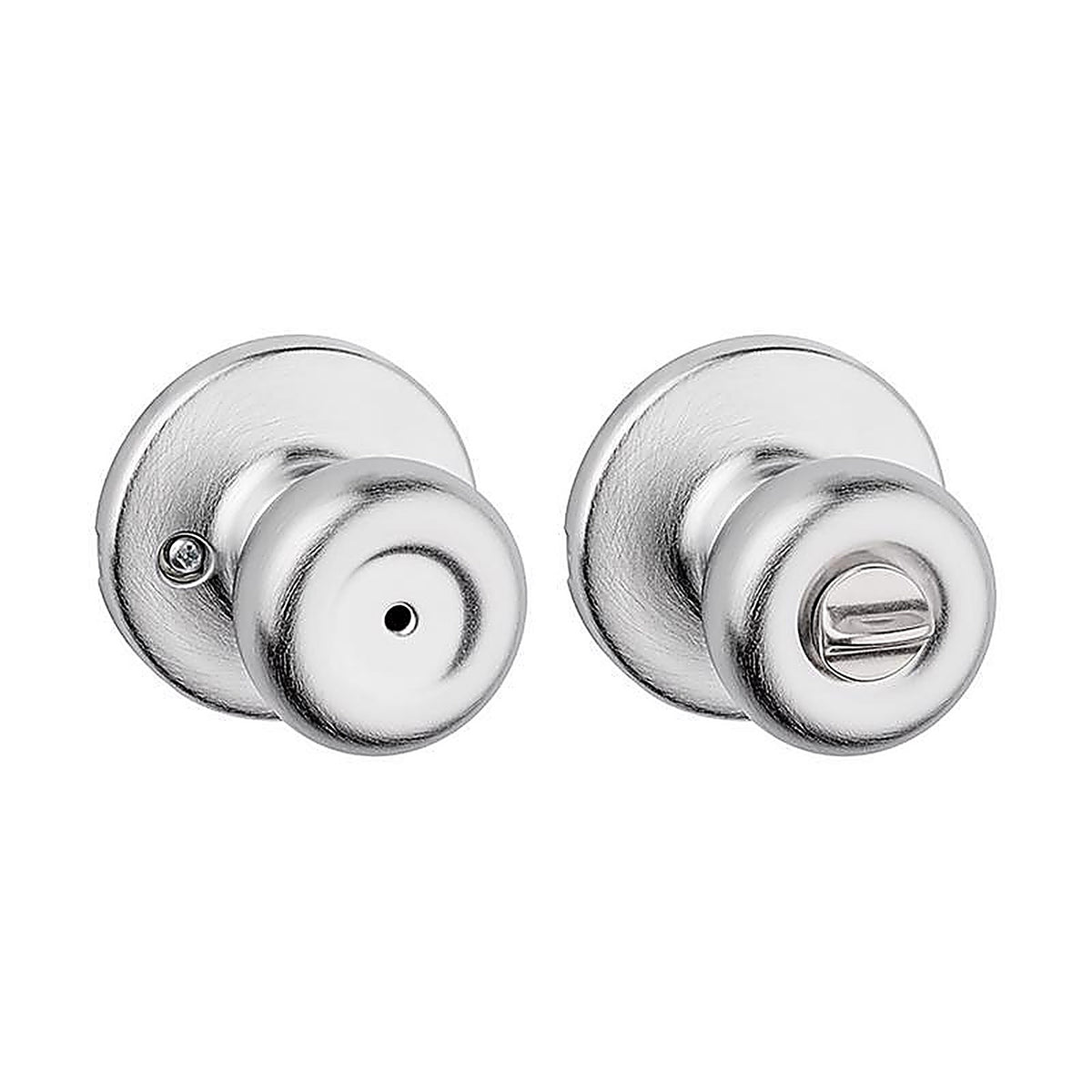 Kwikset 93001-871 Tylo Satin Chrome Steel Privacy Knob 3 Right or Left Handed