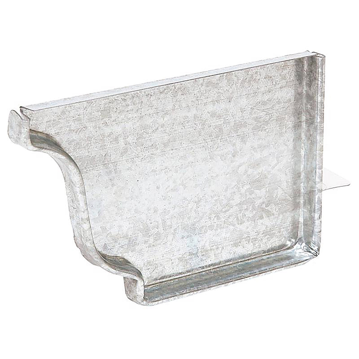 Amerimax 15206 2.875 in. H X 0.5 in. W X 4 in. L Silver Galvanized Steel K Gutter End Cap